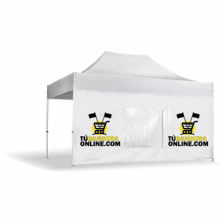 Pared para Carpa con 1 Ventana 4,5x1,9m