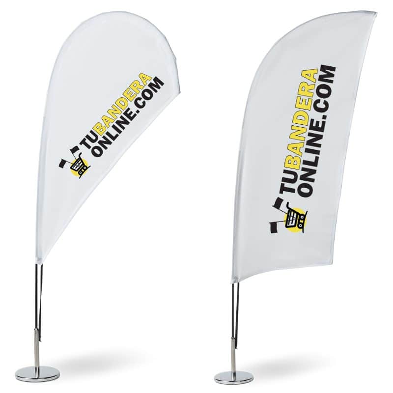 Mini Banderola Fly Banner Surf o Gota Banderola Mini Fly Banner Pack Completo: visibilidad profesional en formato compacto - Imagen 1