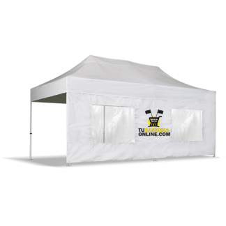 Pared Carpa 2 Ventanas Impermeable (6x1,9m)