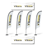 Pack META Publicitario – (8 Fly Banner Surf o Gota + 4 Cubrevallas Personalizadas) - Imagen 2