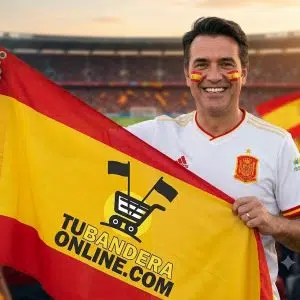 Bandera de españa con tu logo